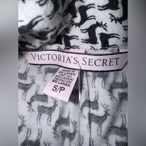 Victoria's Secret Black and White Reindeer Pajamas